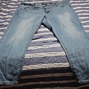 a.n.a Women's Straight Leg Blue Jeans